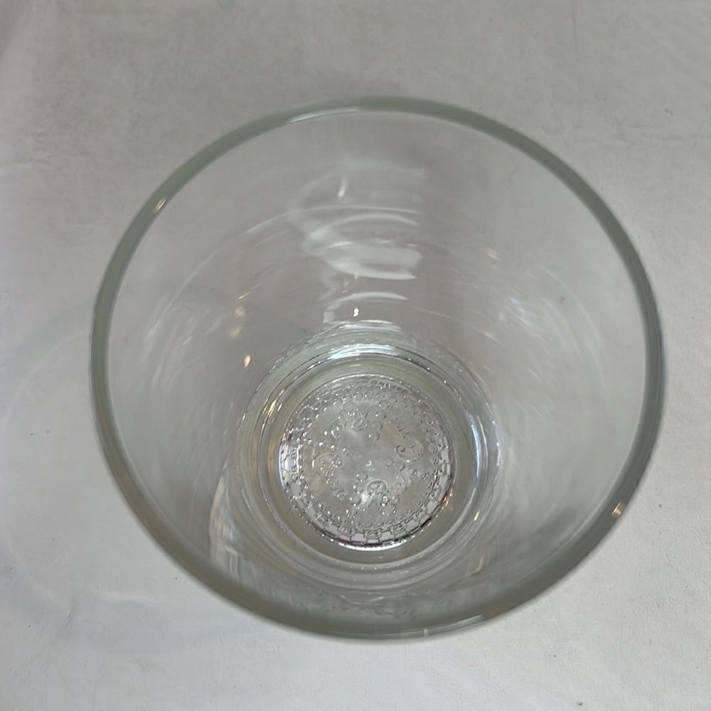 Crown Royal Rocks Glass 8 Oz Embossed Logo 3 1/4 In Round 3 1/2 In Tall Whiskey - Picture 2 of 5